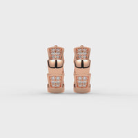 Prism Hoops Rose Gold