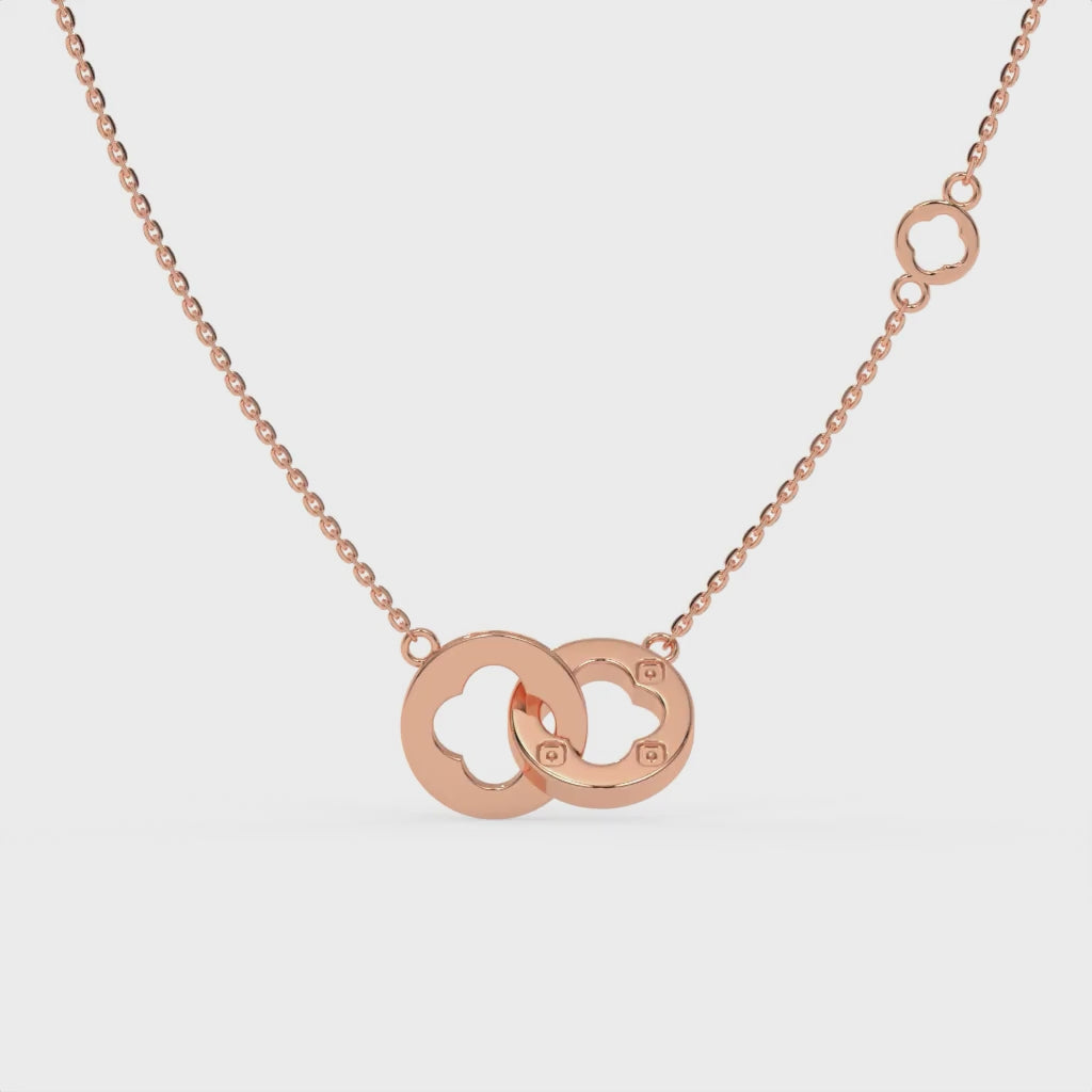 Loop Affair Chain Pendant Rose Gold