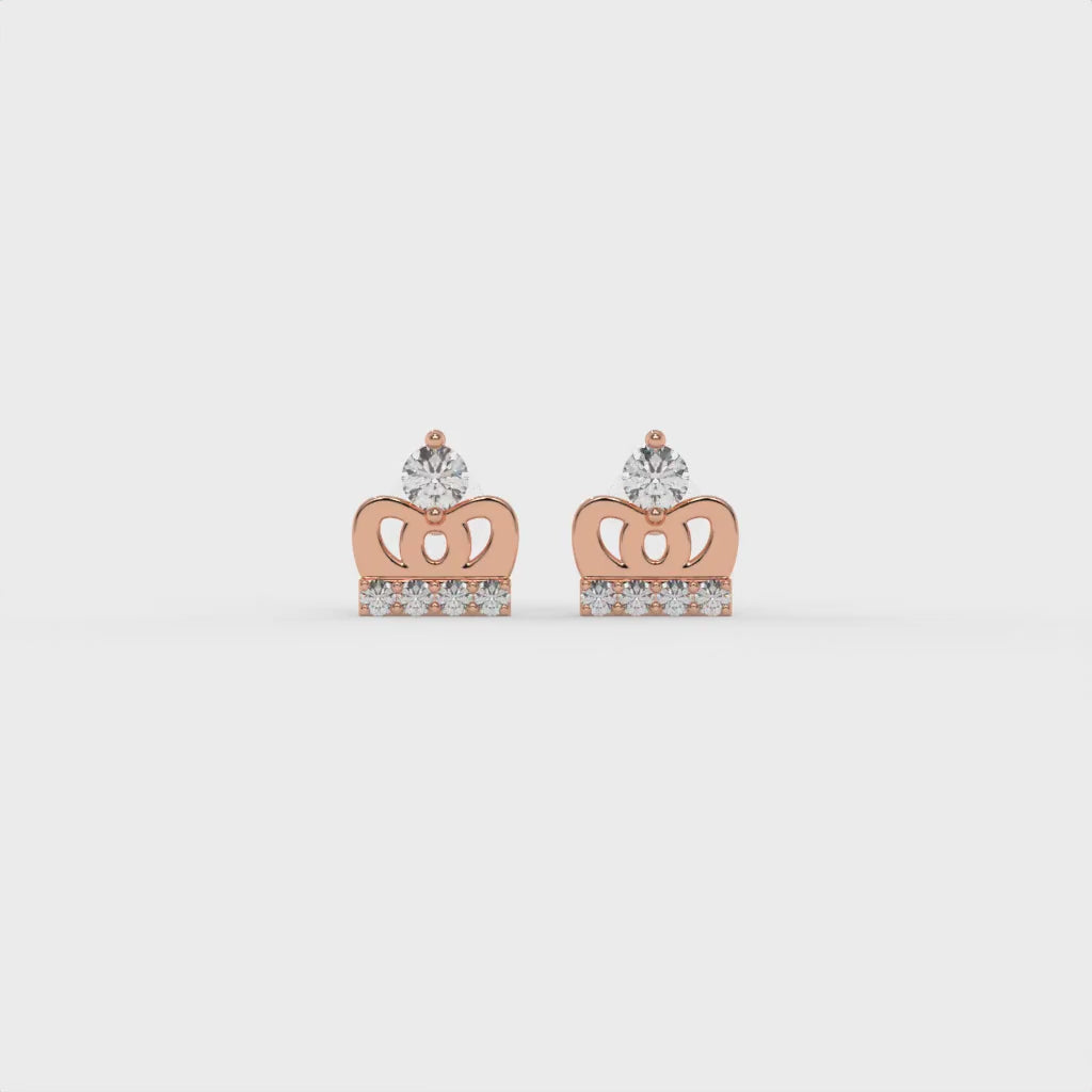 Princess Diaries Earrings Rose Gold