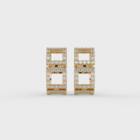 Manhattan Lattice Hoops Gold