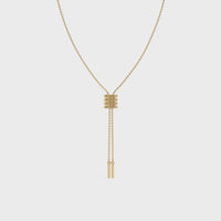 Orbit Tassel Chain Necklace Gold