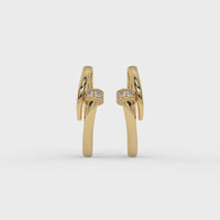 Signature Nail Hoops Gold