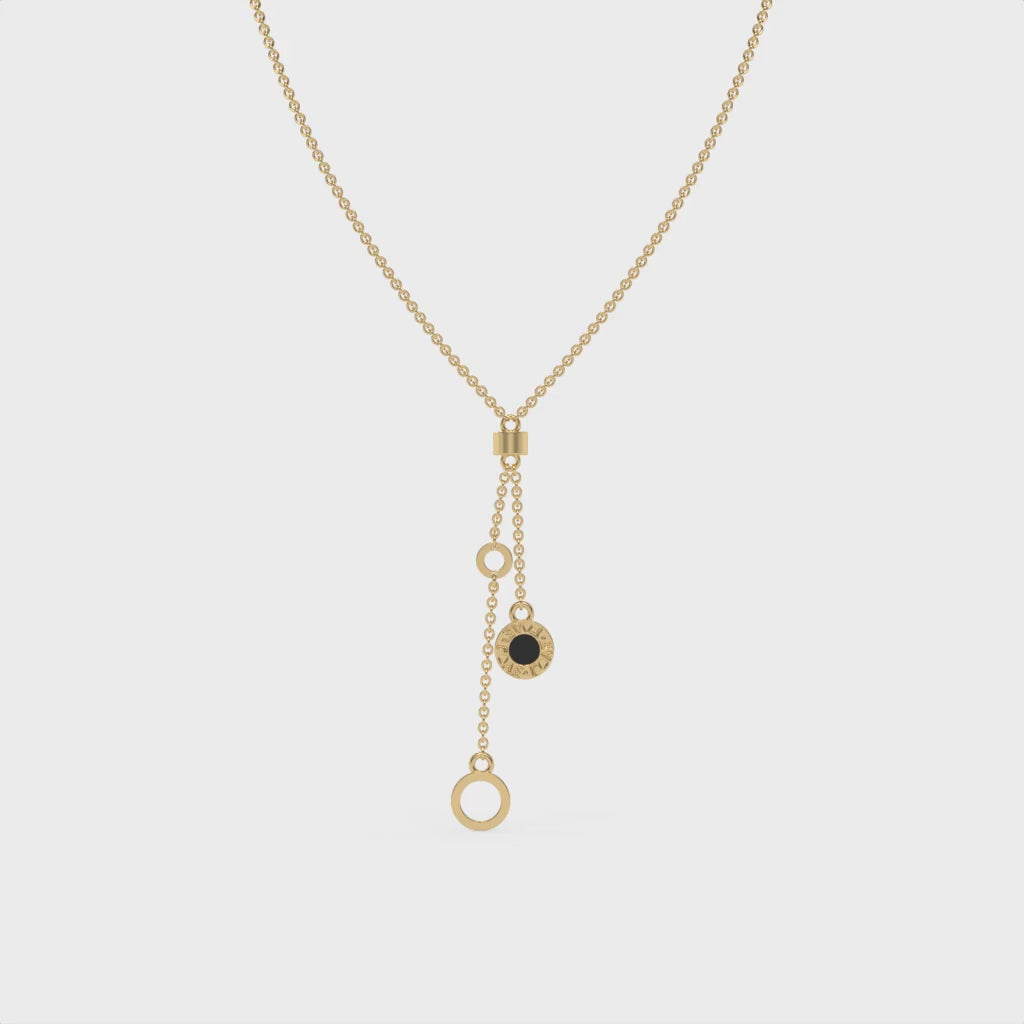 Yin & Yang Chain Necklace Gold