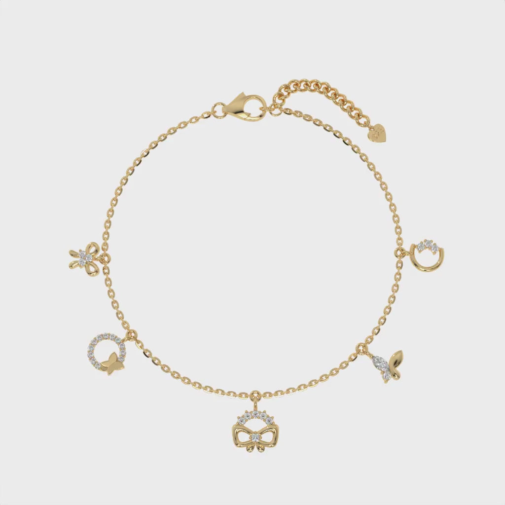 Enchanted Charm Bracelet Gold