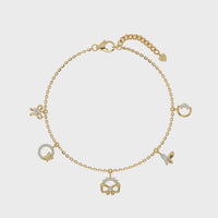 Enchanted Charm Bracelet  Gold
