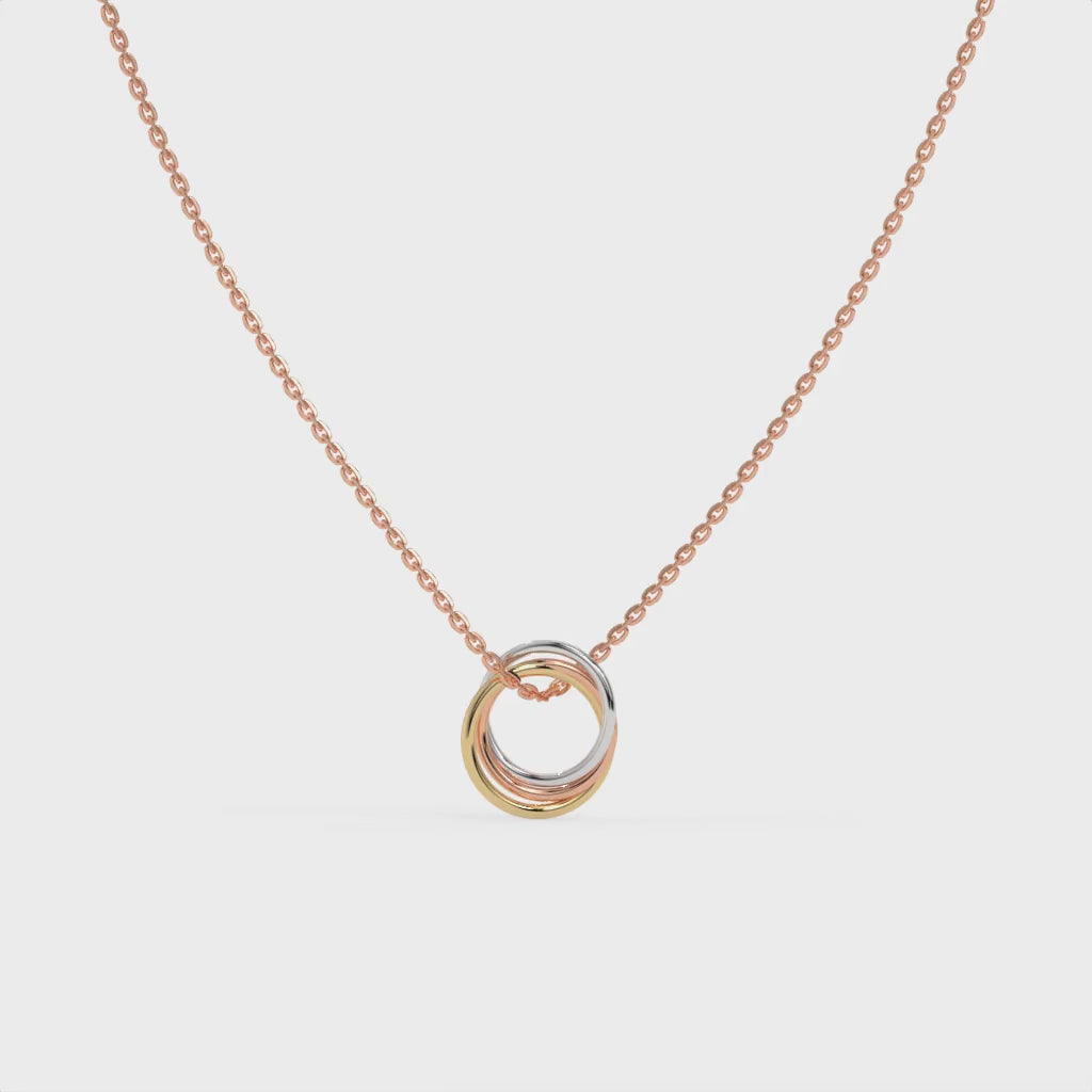 Three Seasons Chain Pendant Rose Gold