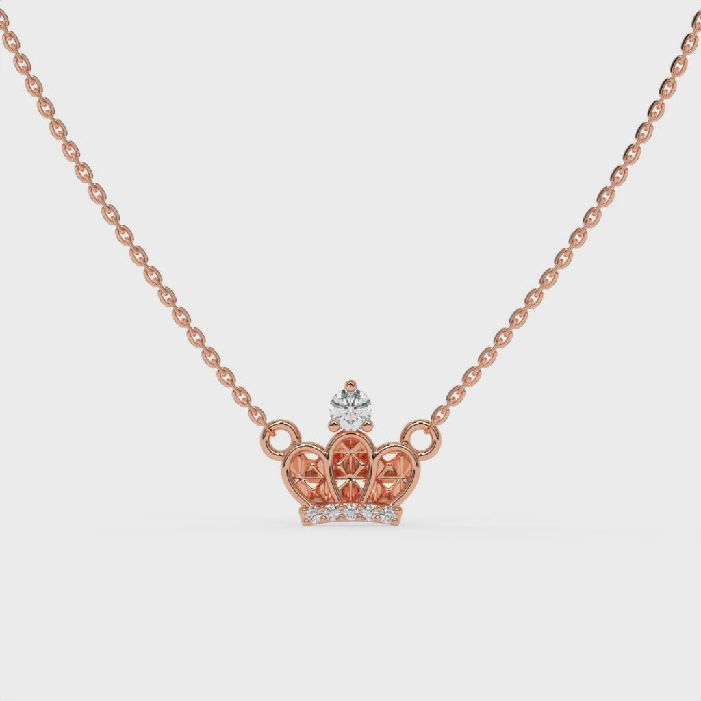 Princess Diaries Chain Pendant Rose Gold
