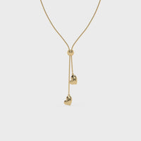 Duet of Hearts Chain Necklace