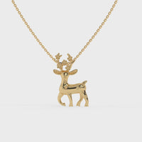 Forest Whisper Chain Pendant Gold