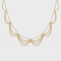 Golden Veil Chain Necklace