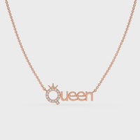 The Queen Chain Pendant Rose Gold