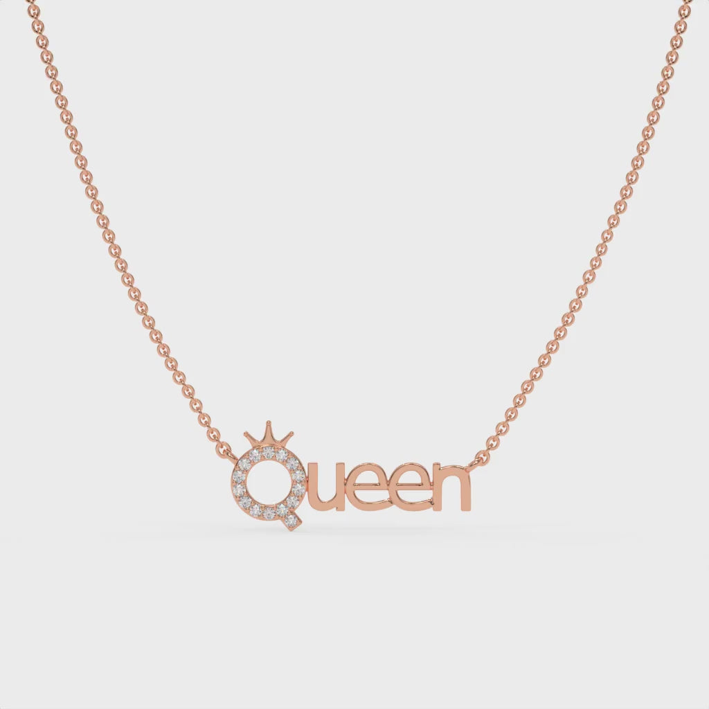 The Queen Chain Pendant Rose Gold