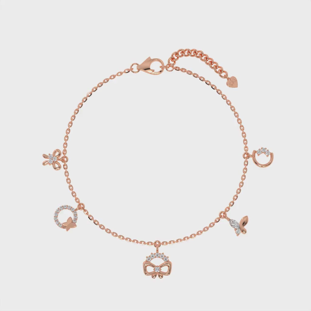 Enchanted Charm Bracelet Rose Gold