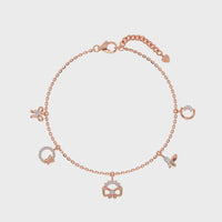 Enchanted Charm Bracelet  Rose Gold