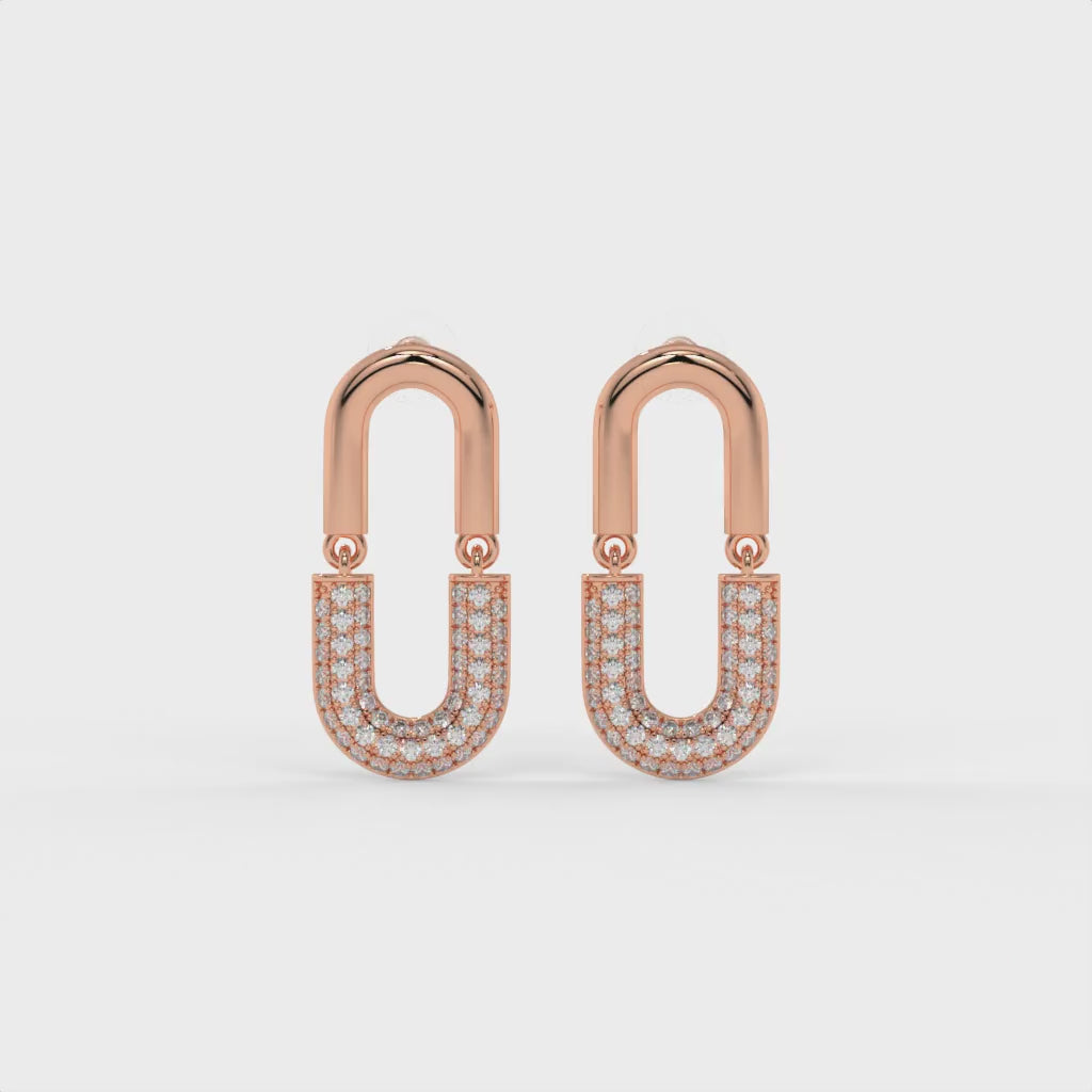 Met Gala Earrings Rose Gold