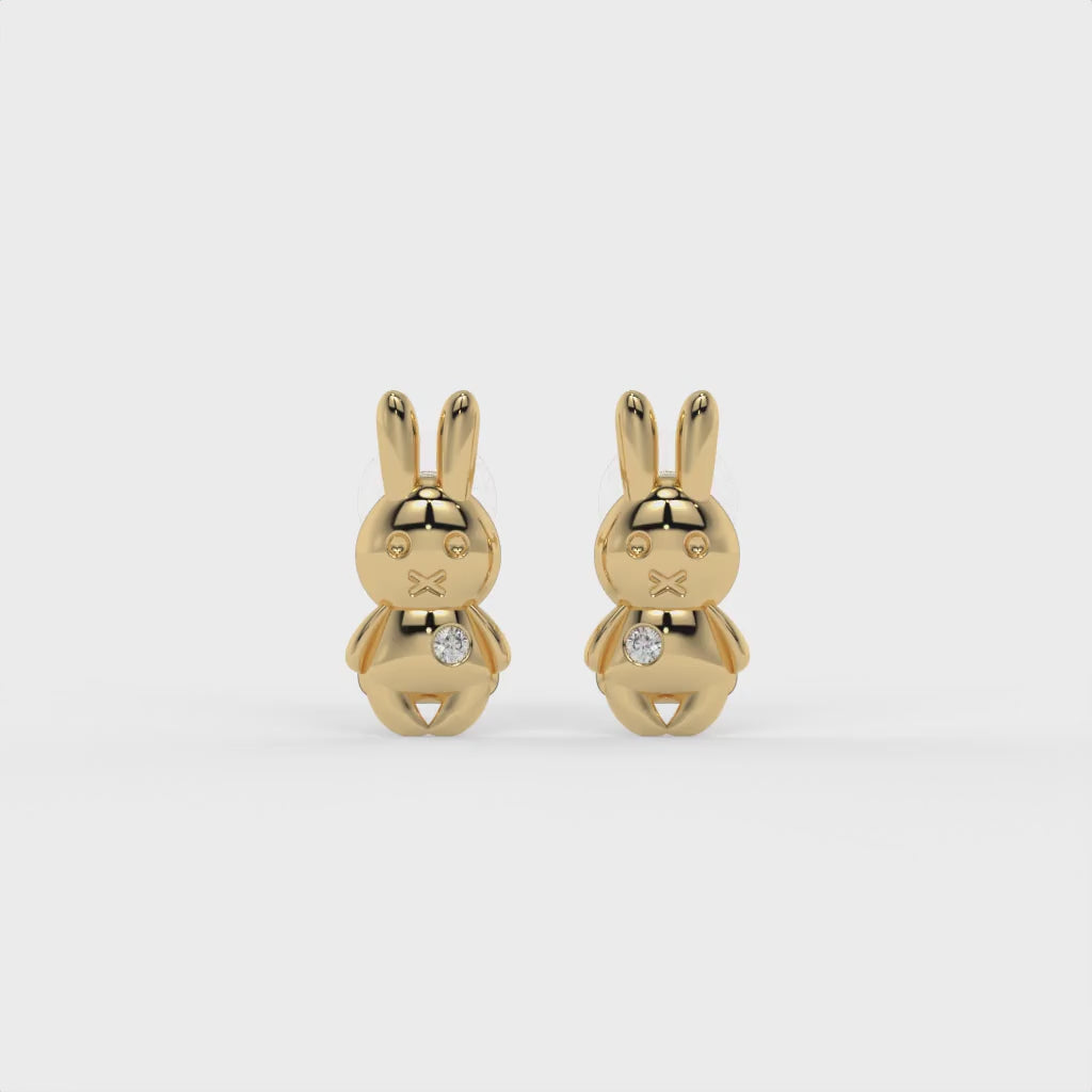 Tiny Rabbit Earrings