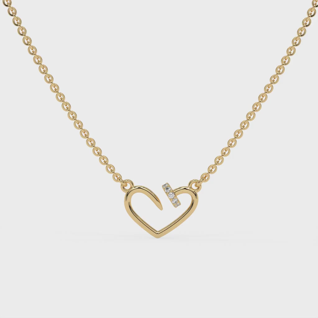 The Cupid Nail Chain Pendant Gold
