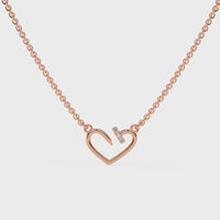 The Cupid Nail Chain Pendant Rose Gold