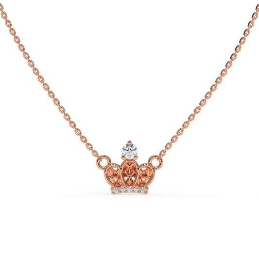 Princess Diaries Pendant & Earring Set Rose Gold