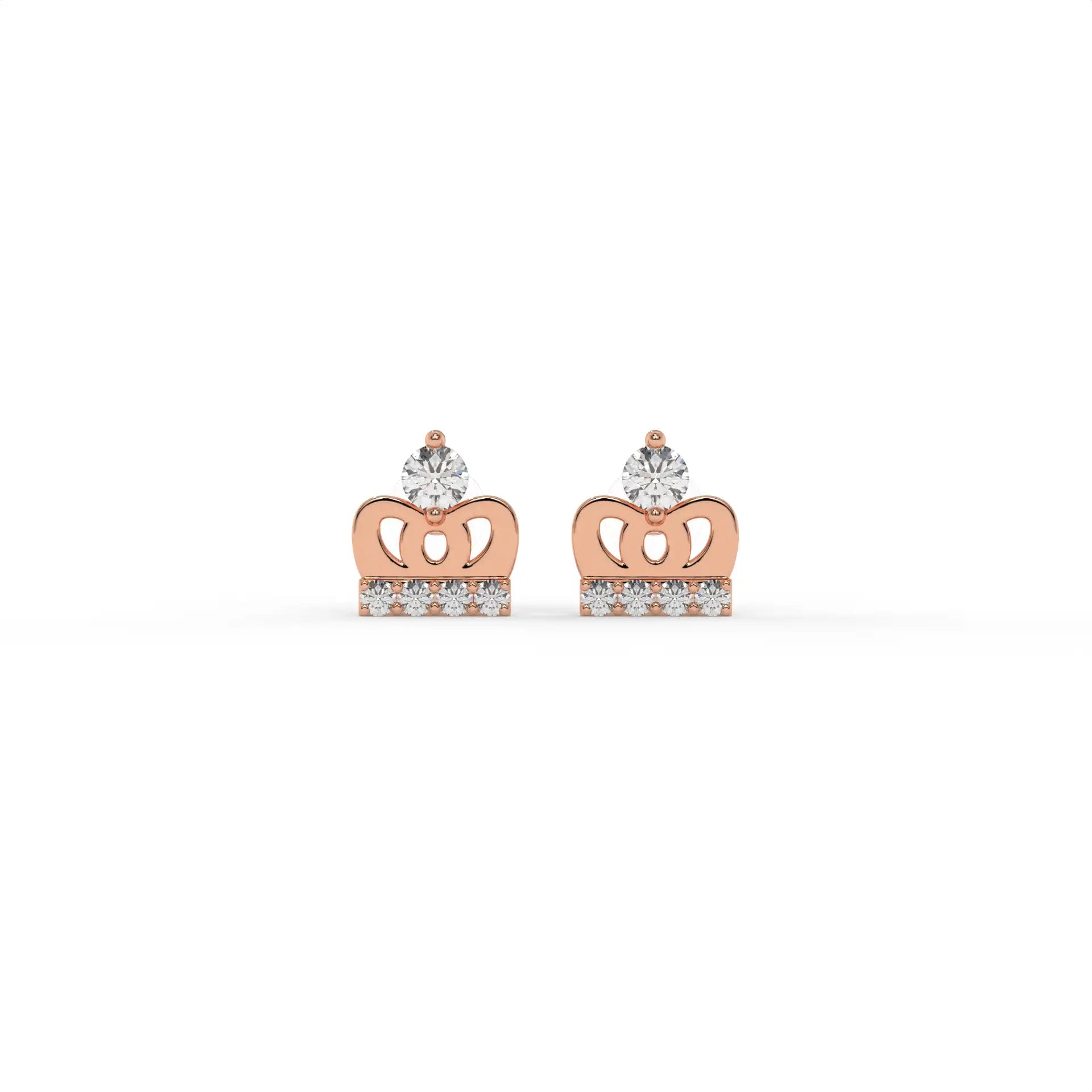 Princess Diaries Earrings Rose Gold
