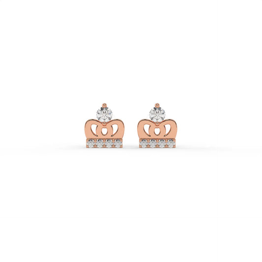 Princess Diaries Earrings Rose Gold