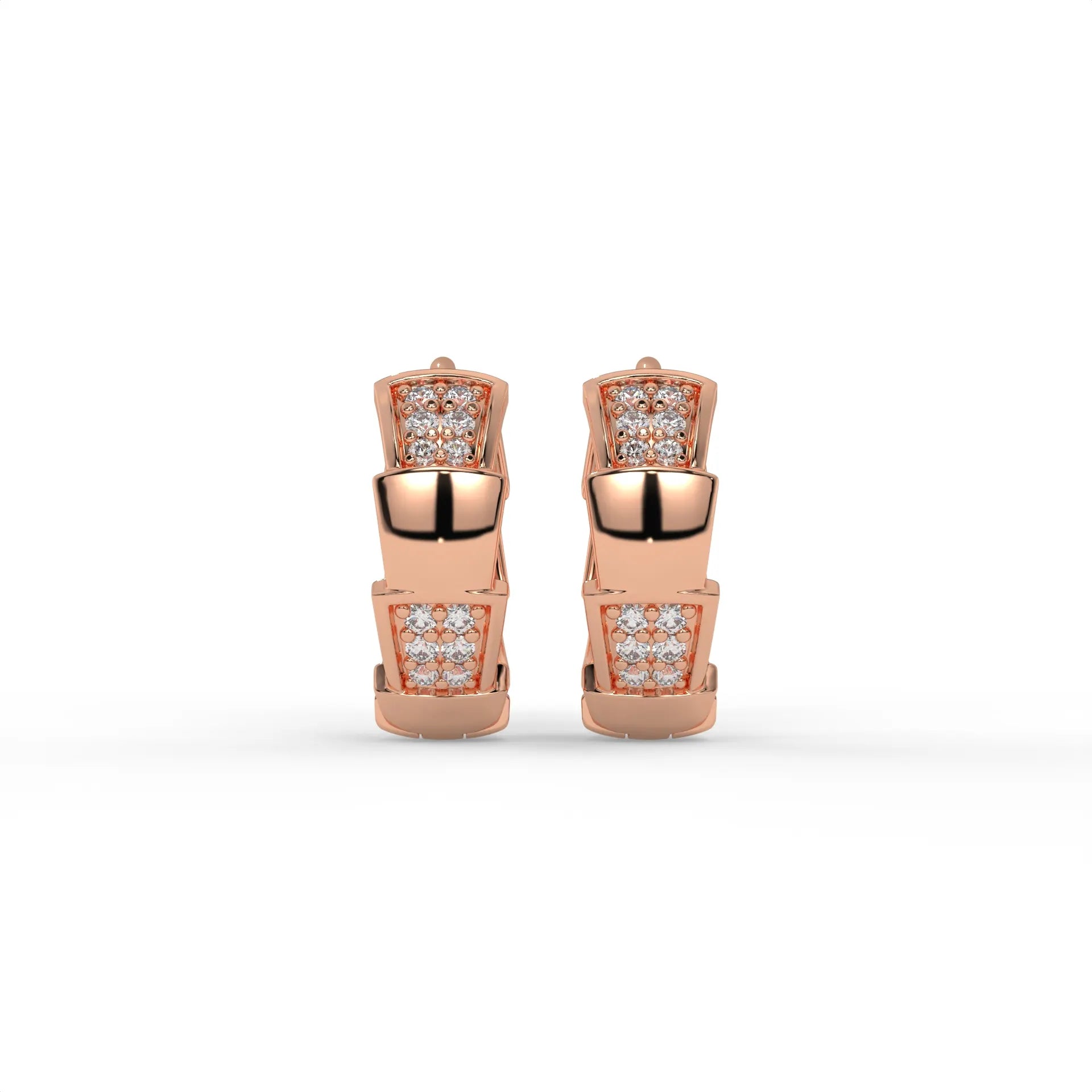 Prism Hoops Rose Gold