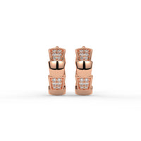 Prism Hoops Rose Gold