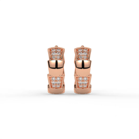 Prism Hoops Rose Gold