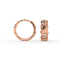 Prism Hoops Rose Gold