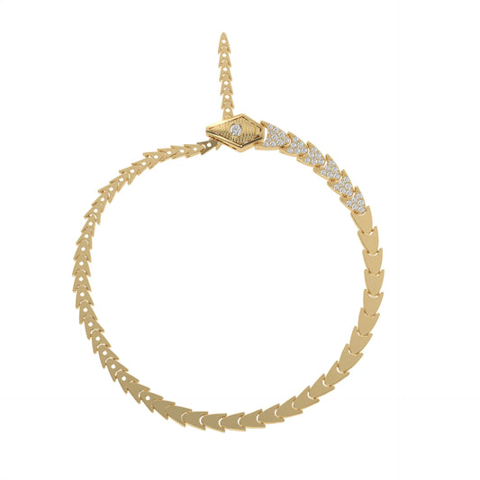 Regal Serpent Bracelet Gold