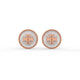 Signature Mother of Pearl Earrings Rose Gold
