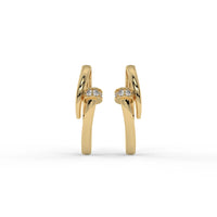 Signature Nail Hoops Gold
