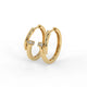 Signature Nail Hoops Gold