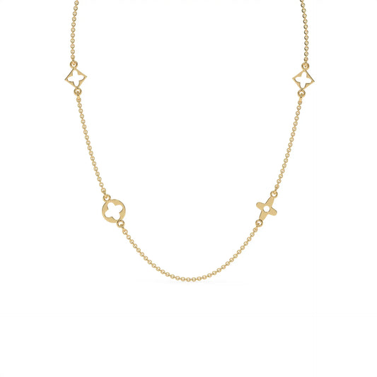 Starlit Necklace & Bracelet Set Gold