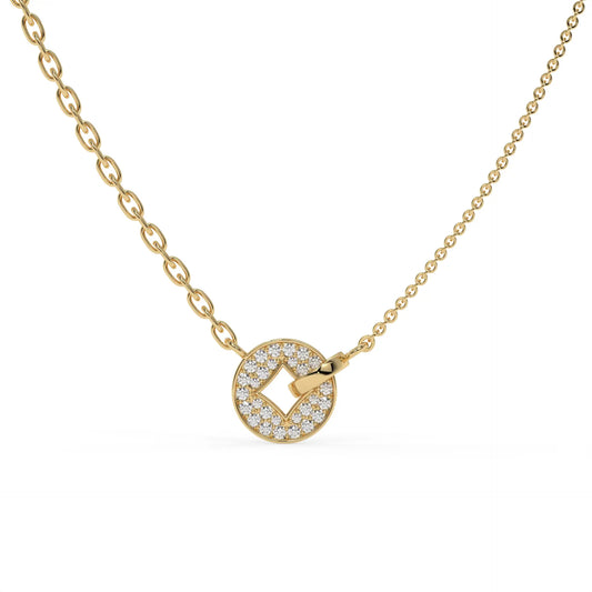 The Lucky Halo Chain Pendant Gold