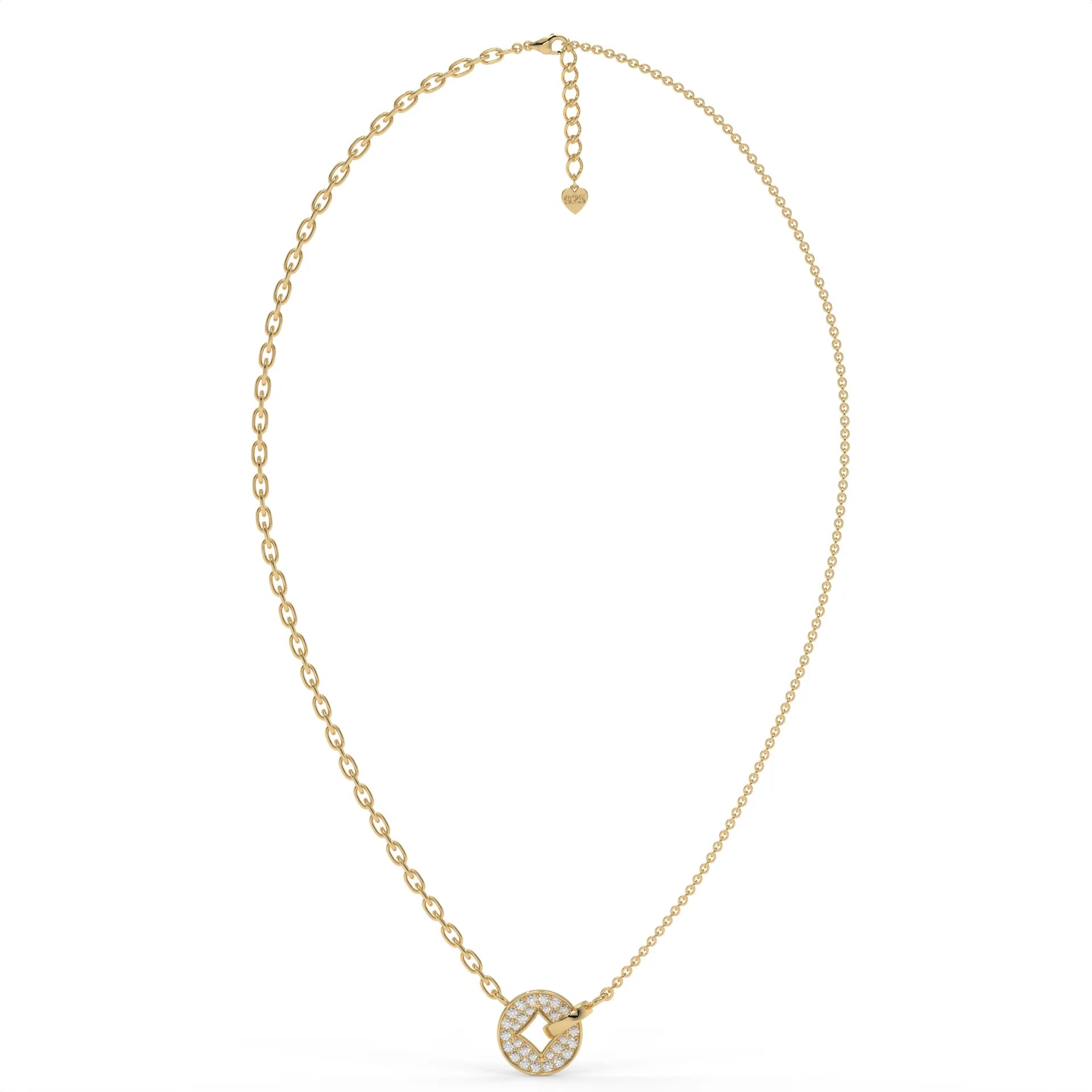 The Lucky Halo Chain Pendant Gold