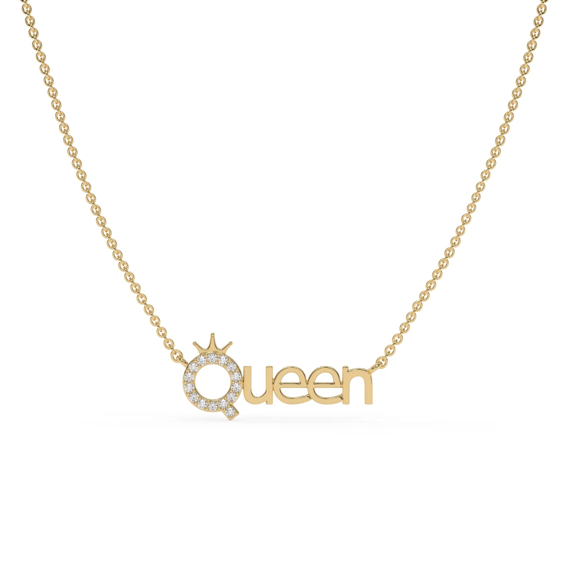The Queen Chain Pendant Gold