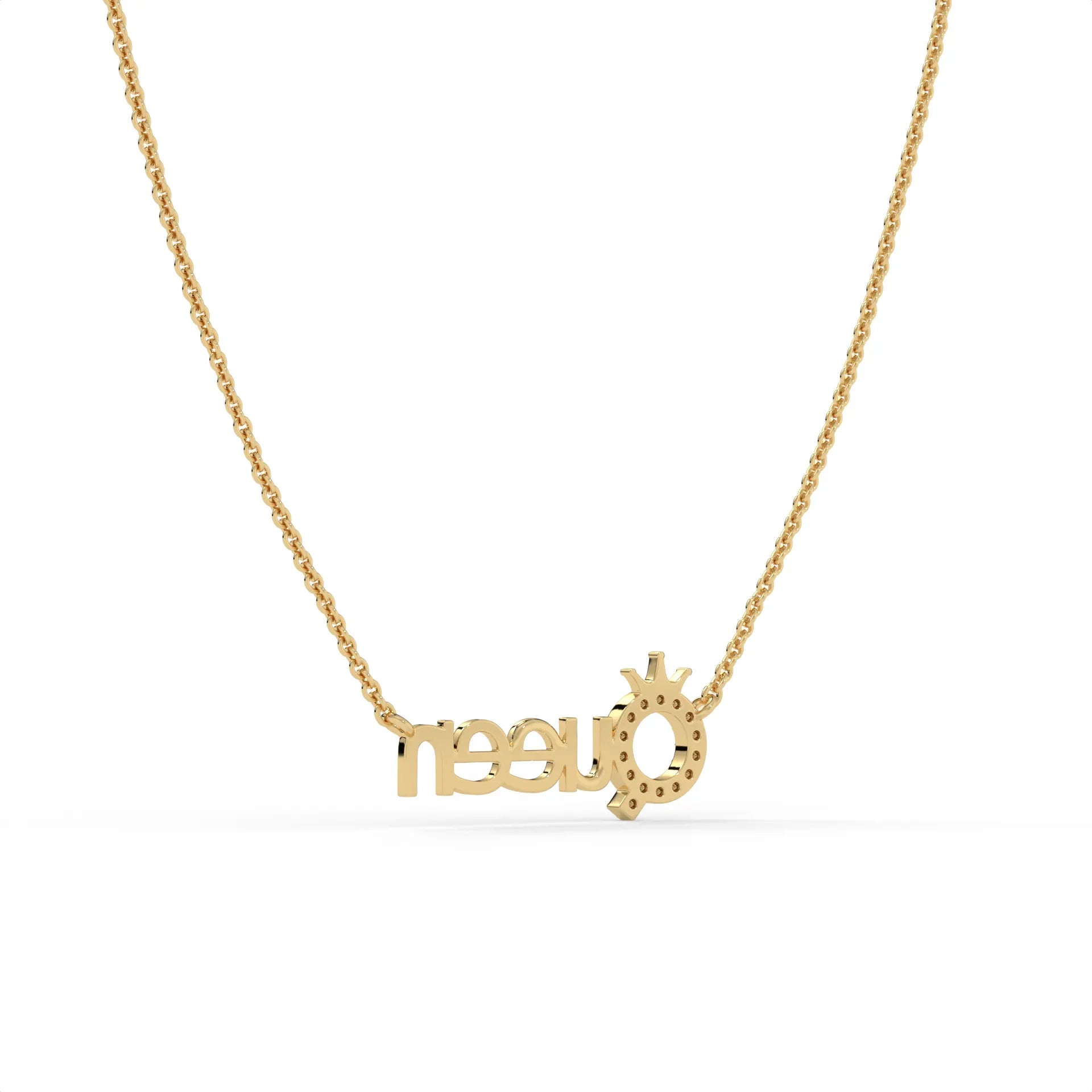 The Queen Chain Pendant Gold