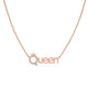 The Queen Chain Pendant Rose Gold