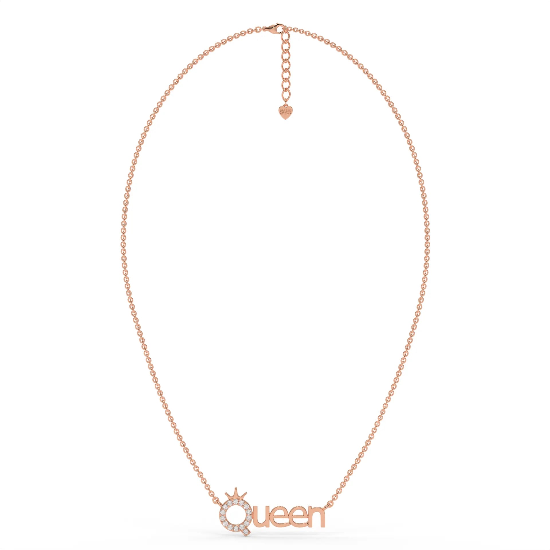 The Queen Chain Pendant Rose Gold