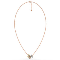 Trinity Rings Chain Pendant Rose Gold