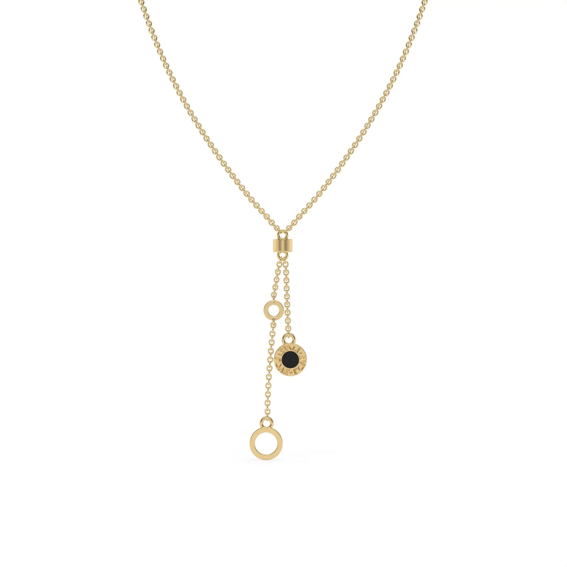 Yin & Yang Chain Necklace Gold