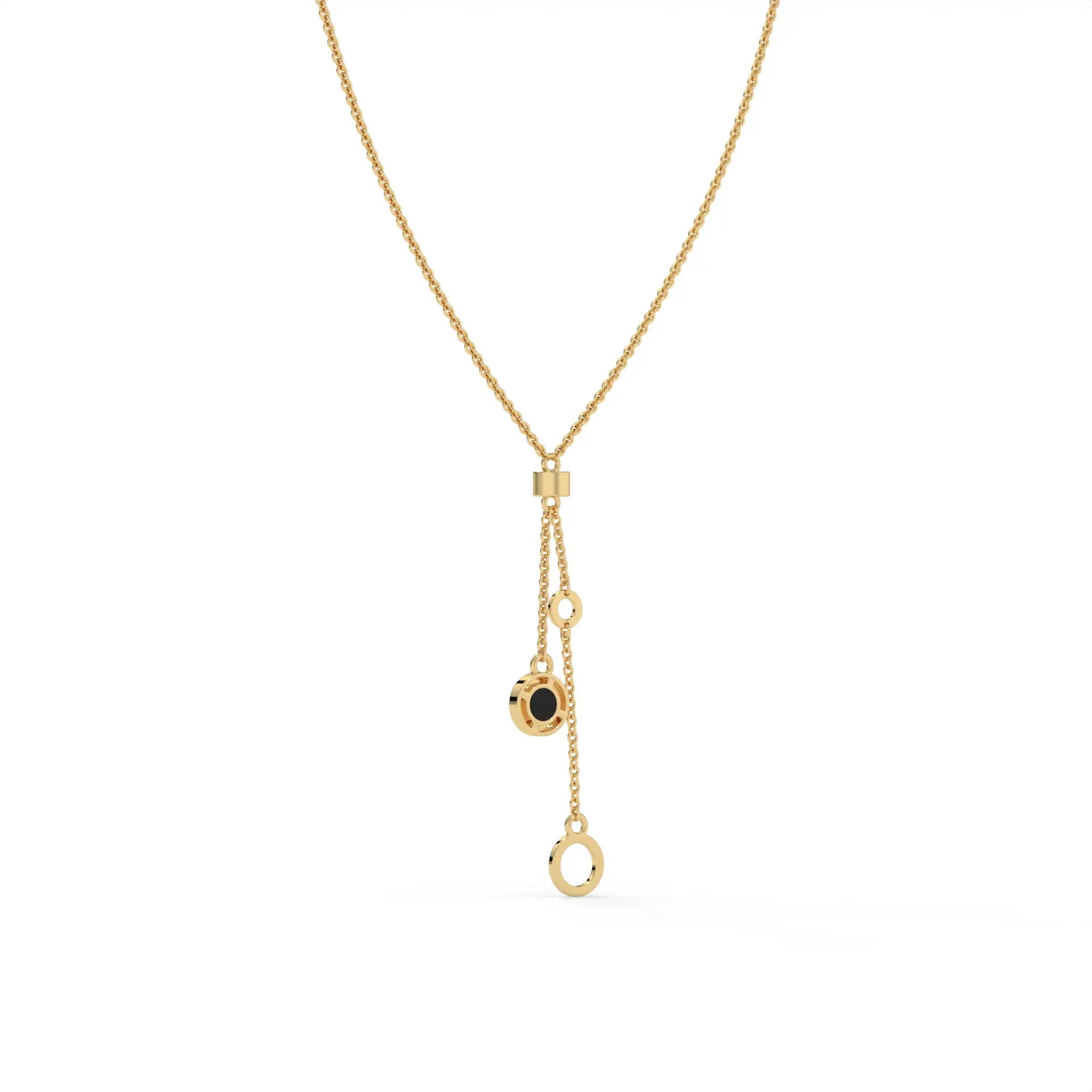 Yin & Yang Chain Necklace Gold