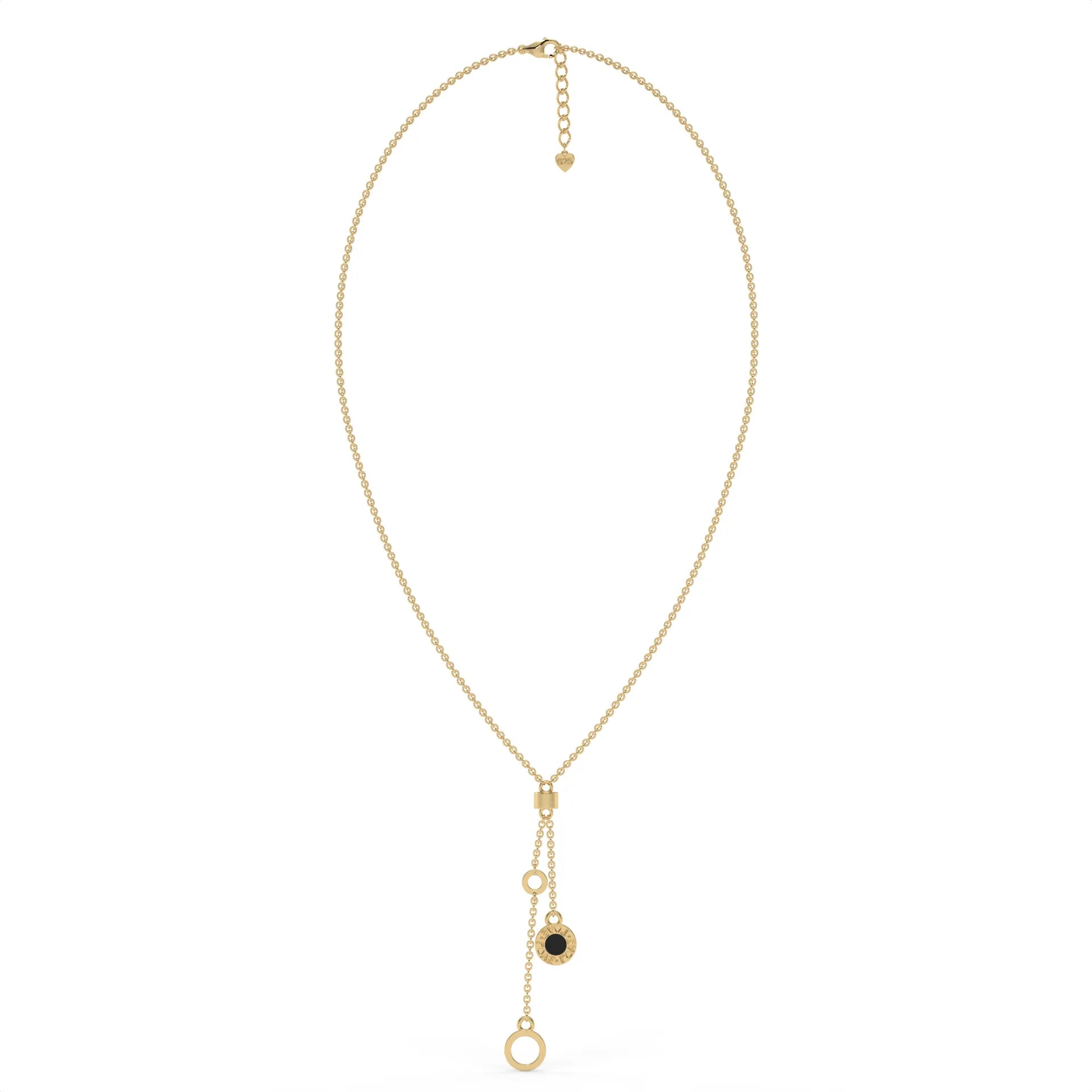 Yin & Yang Chain Necklace Gold